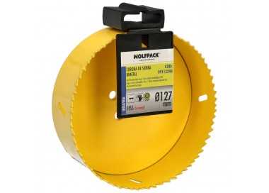 Corona Sierra Bimetal Ø 127 mm. Templado Termico, Base Reforzada. Corona Madera, Broca Agujeros Madera, Acero, Hierro, Plasticos