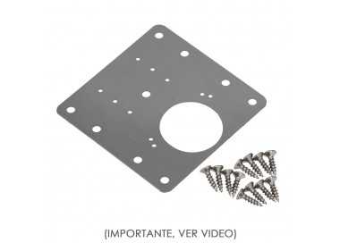 Placas de Reparacion Bisagras Cazoleta 9x9 cm. 1 piezas. Placa Repara Puertas, Placa Reparación Bisagras Mueble