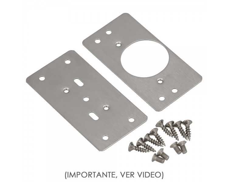 Placas de Reparacion Bisagras Cazoleta 4,7x9 cm. 2 piezas. Placa Repara Puertas, Placa Reparación Bisagras Mueble