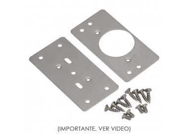 Placas de Reparacion Bisagras Cazoleta 4,7x9 cm. 2 piezas. Placa Repara Puertas, Placa Reparación Bisagras Mueble