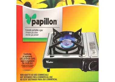 Cocina Gas Inoxidable A Cartucho Con Maletin, Cocina Portatil, Cartuchos Gas 230 gramos. Certificacion EN 17476/2021