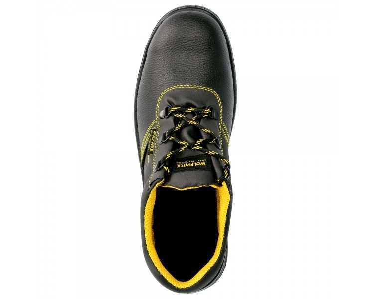 Zapatos Seguridad S3 Piel Negra Wolfpack  Nº 36 Vestuario Laboral,calzado Seguridad, Botas Trabajo. (Par)