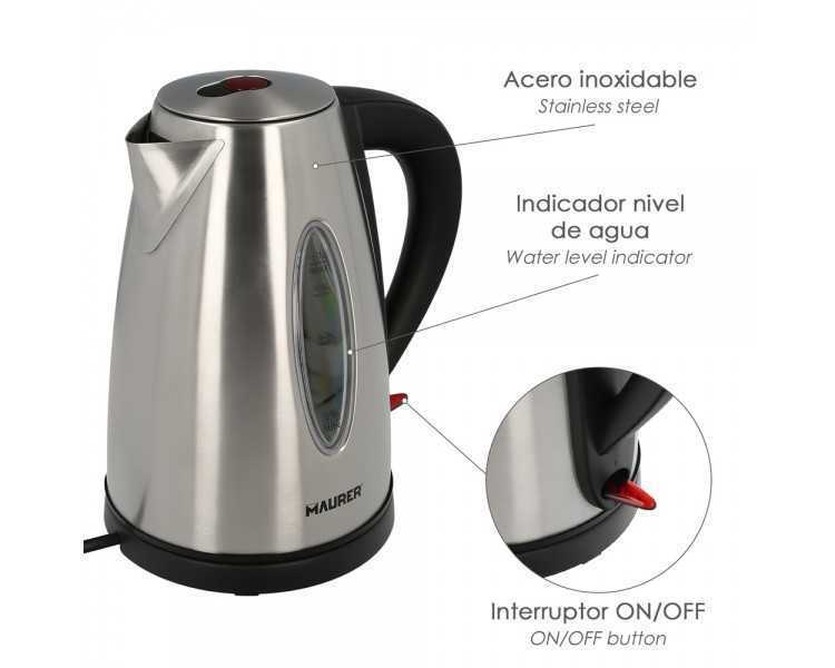 Hervidor De Agua 1,7 Litros. 2200 W.