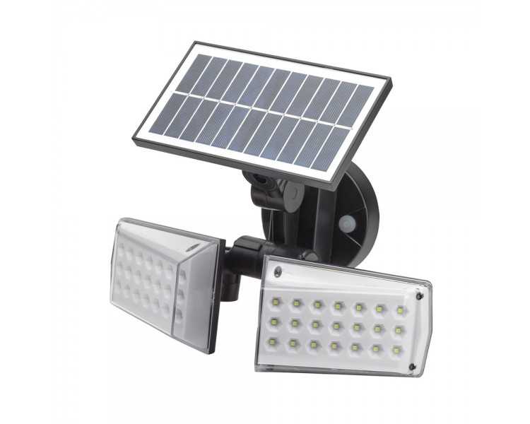 Aplique Solar Led Doble Con Sensor de Movimiento / Crepuscular 450 Lumenes. Protección IP65