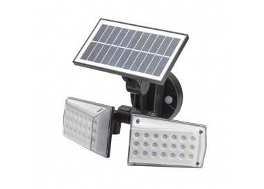 Aplique Solar Led Doble Con Sensor de Movimiento / Crepuscular 450 Lumenes. Protección IP65