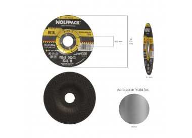 Disco Corte Abrasivo  Metal Ø 115 x Ø 22 mm. Espesor 3,2 mm. Disco Radial / Amoladora Universal Con Todas Las Amoladoras