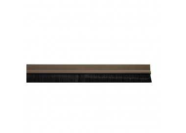 Burlete Puerta Pvc Marron Con Cepillo 1metro