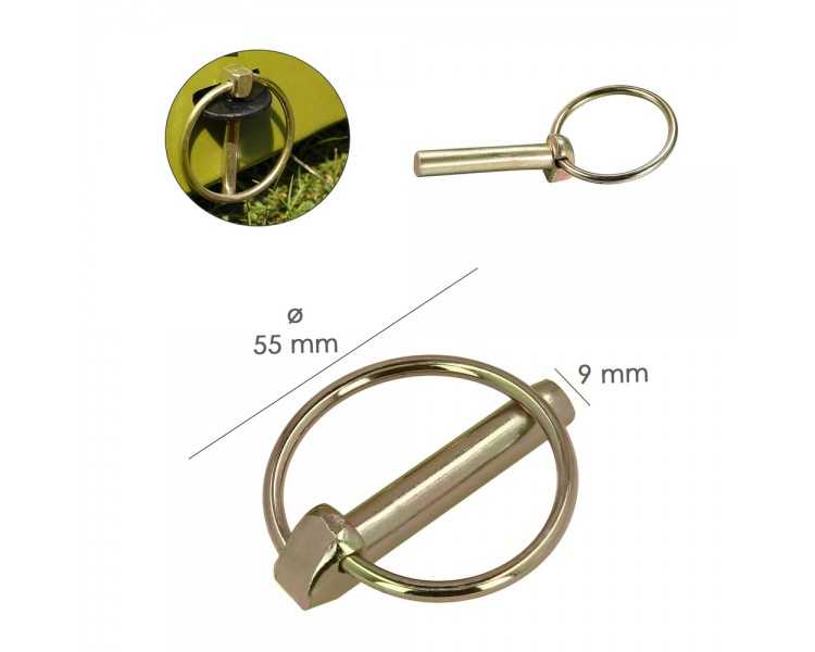 Pasador "Anilla"  9x 55 mm.