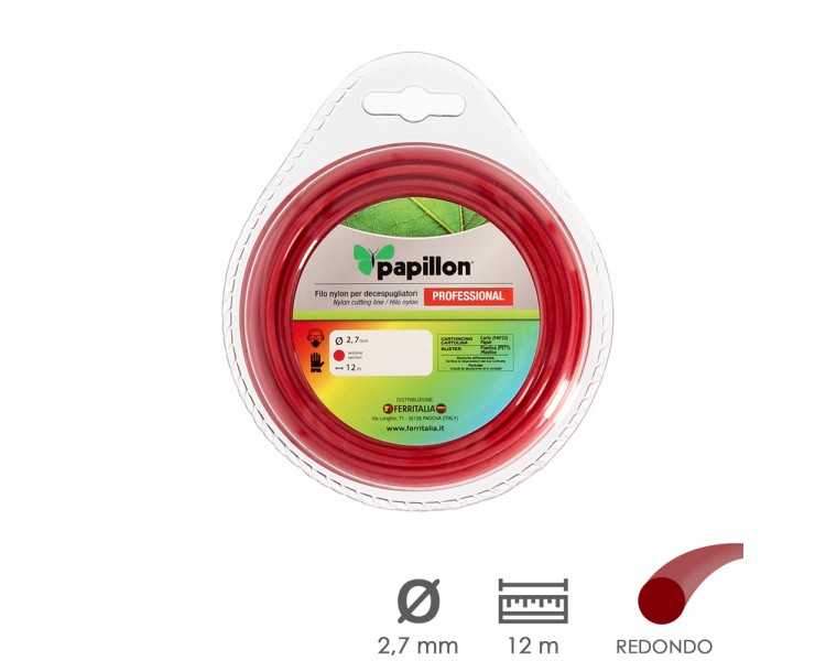 Hilo Nylon Desbrozadoras Redondo Profesional Ø 2,7 mm. Rollo 12 metros. Hilo Nylon Corte Desbrozadores Hierba, Jardin, Maleza