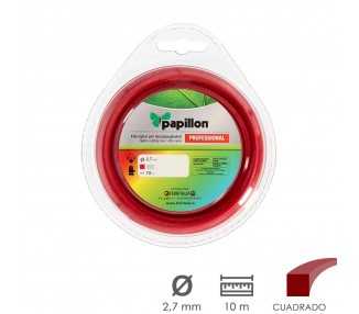 Hilo Nylon Desbrozadoras Cuadrado Profesional Ø 2,7 mm. Rollo 10 metros. Hilo Nylon Corte Desbrozadores Hierba, Jardin, Maleza