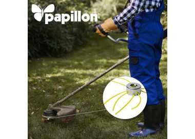 Hilo Nylon y Aluminio Desbrozadoras Cuadrado Professional Ø 3,0 mm. Rollo 10 metros. Hilo Nylon Corte Hierba, Jardin, Maleza
