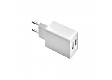 Cargador USB Dos Tomas 2.1 Amperios. 5 V. Adaptador Enchufe USB Cargador USB de Pared, Android, Iphone, Smartphones, Tablets.