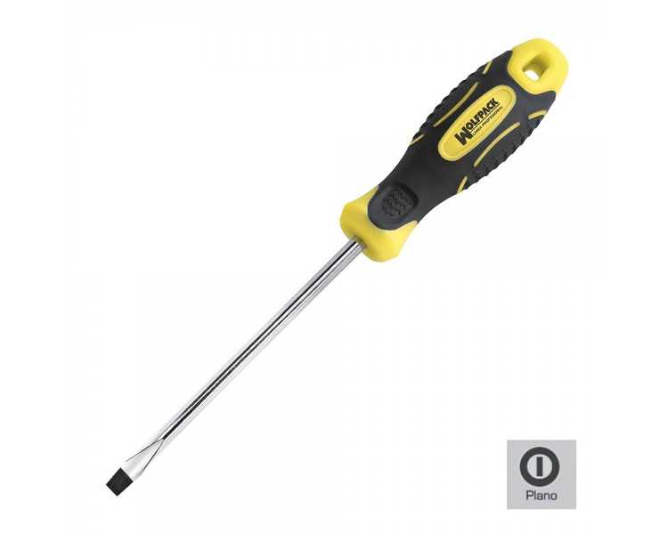 Destornillador Bimaterial Boca Estampada 4x100 mm.