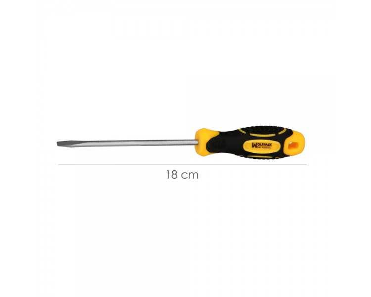 Destornillador Bimaterial Boca Estampada 4x100 mm.