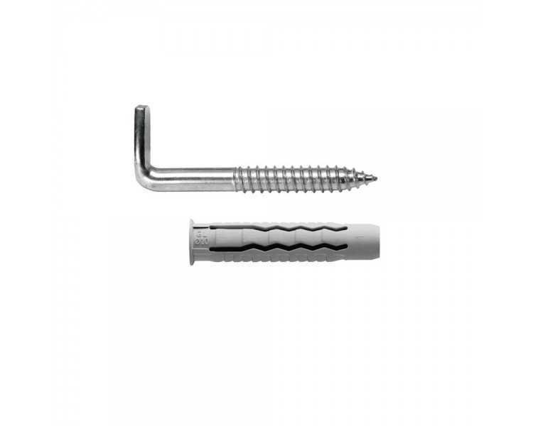 Kit Sanitario Alcayata Con Taco Ø 12 x 60 mm. Fijación Calentadores / Termos De Agua