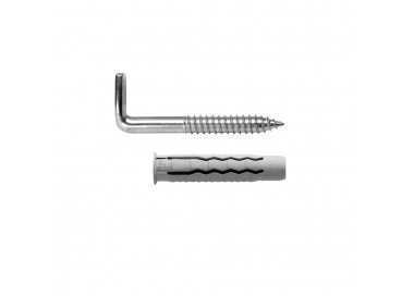 Kit Sanitario Alcayata Con Taco Ø 12 x 60 mm. Fijación Calentadores / Termos De Agua