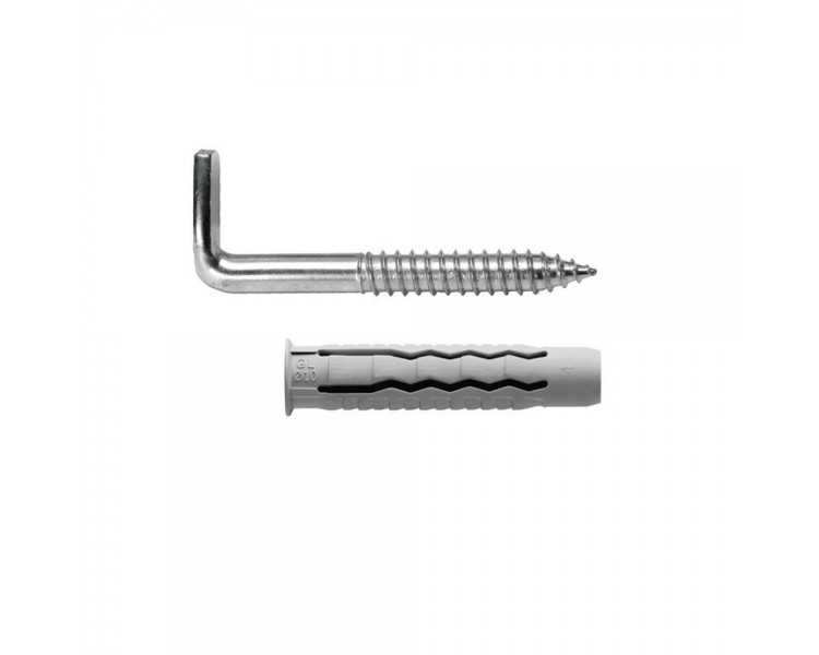 Kit Sanitario Alcayata Con Taco Ø 14 x 70 mm. Fijación Calentadores / Termos De Agua