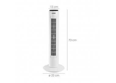 Ventilador Maurer Torre 73 cm 3 Velocidades. Funcion Oscilante. Con Temporizador y Mando a Distancia.