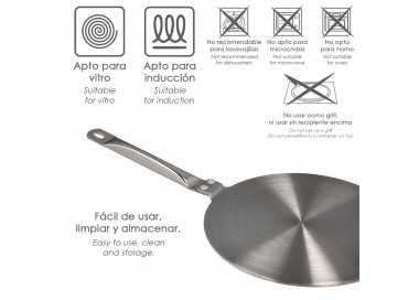 Adaptador Para Induccion / Vitroceramica Ø 23.5 cm. 3 Capas Acero Inoxidable / Aluminio