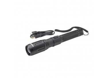 Linterna LED De Mano Con Bateria Recargable Con Función Powerbank ( 2.000 mAh) 500 Lumenes (5 Watt.) Con Función Zoom