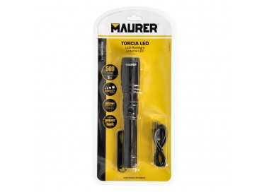 Linterna LED De Mano Con Bateria Recargable Con Función Powerbank ( 2.000 mAh) 500 Lumenes (5 Watt.) Con Función Zoom