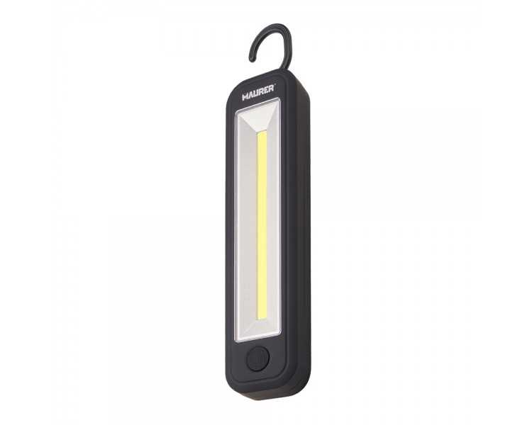 Linterna LED Profesional A Pilas (4 AA) 260 Lumenes 3 Watt. Con Iman y Colgador