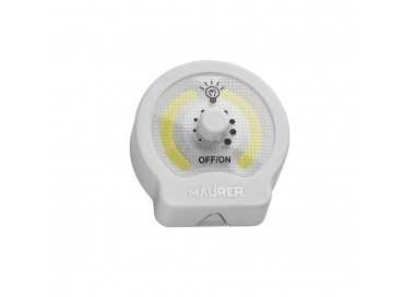 Linterna LED Armario Dinmerable A Pilas (3 AAA) 220 Lumenes Con Iman, Gancho y Adhesivo