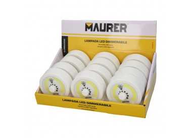 Linterna LED Armario Dinmerable A Pilas (3 AAA) 220 Lumenes Con Iman, Gancho y Adhesivo