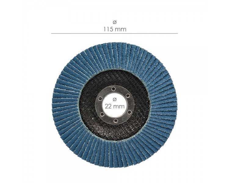 Disco Laminas Lija Circonio 115x22 mm. Grano  80