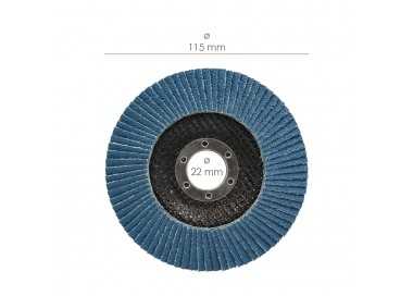 Disco Laminas Lija Circonio 115x22 mm. Grano  80