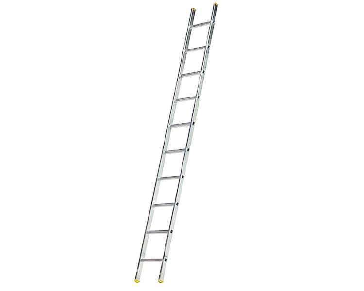 Escalera Aluminio 1 Tramo, 14 Peldaños. Antideslizante, Resistente.