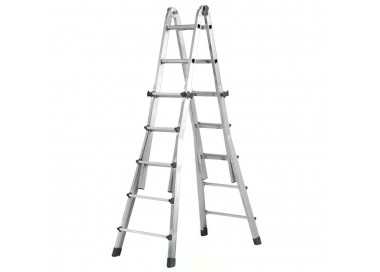 Escalera Telescópica Aluminio  5+5 Peldaños