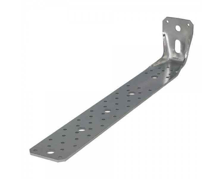 Soporte Para Madera Con Angulo Reforzado 65x88x450 mm. Conector Angular, Escuadra Fijación, Zapata Madera Soporte Pergola Madera