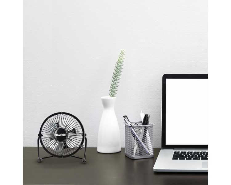 Ventilador Sobremesa Ø 10 cm. Funcionamiento USB