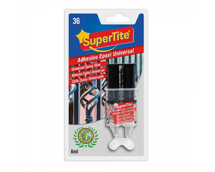 Pegamento Epoxi 2 Componentes (6 Ml.) Pegamento Metal, Cristal, Espejos, Plásticos, Mármol, Embarcaciones, Madera, Piel, Etc