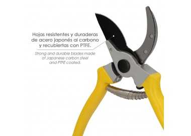 Tijera Podar 1 Mano Japonesa Akagi T-4S  220 mm. Mangos Aluminio Endurecido, Hoja Recubierta PTFE