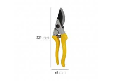 Tijera Podar 1 Mano Japonesa Akagi T-8S  220 mm. Mangos Aluminio Endurecido, Hoja Recubierta PTFE