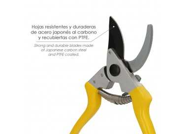Tijera Podar 1 Mano Japonesa Akagi T-8S  220 mm. Mangos Aluminio Endurecido, Hoja Recubierta PTFE