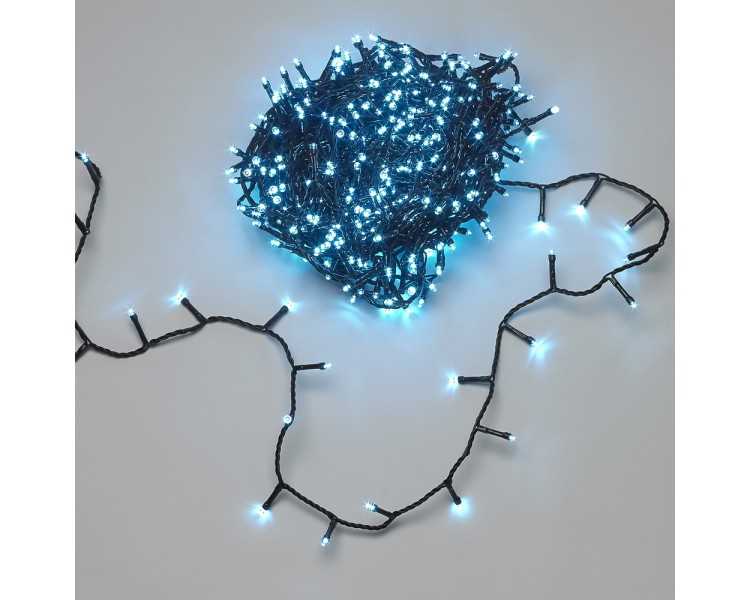 Guirnalda Luces Navidad 500 Leds Azul Hielo Uso en Interiores / Exteriores IP44