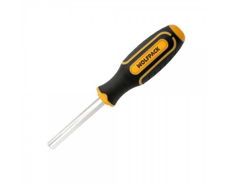 Juego Puntas con Destornillador 1/4" 122 Pzs. Con Apadtador. Cromo Vanadio, Kit Llave Combinada, Kit Carraca,