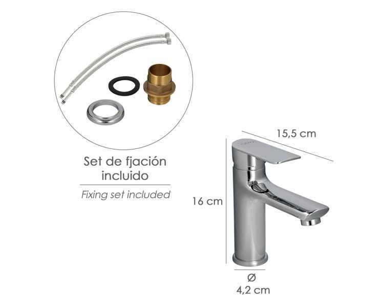 Monomando Lavabo "Hamburgo" Grifo Baño, Grifo Encimera, Grifo Cocina, Grifo Mezclador. Cartucho Ceramico Ø 35 mm.