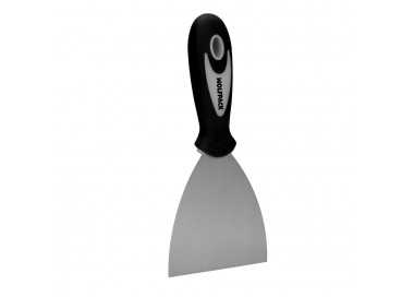 Espatula Acero Inoxidable Ancho 60 mm. Con Mango de Goma Ergonomico, Espatula Pintor, Espatula Masilla, Paletina, Paleta Rascar
