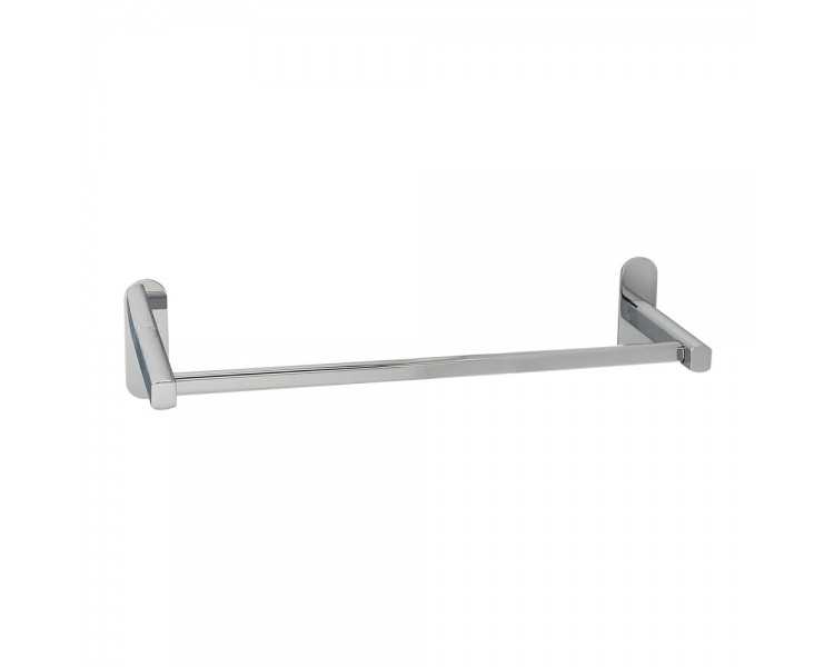 Toallero Barra 60 cm. Color Inox Con Efecto Espejo, Autoadhesivo Resistente, Porta Toallas, Toallero Adhesivo Pared/Mueble