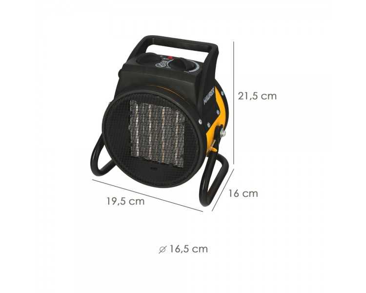 Calefactor Termoventilador Ceramico Cañon Suelo y Pared 1000 / 2000 Watt. Cañon Aire Caliente, Cañon Calefactor 2 Potencias