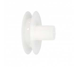 Disco Plastico Compacto Para Persianas. Rodamieto 120x40 mm. Para cintas hasta 20 mm.