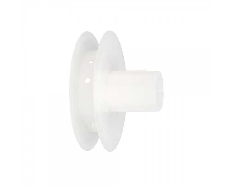 Disco Plastico Compacto Para Persianas. Rodamieto 120x40 mm. Para cintas hasta 20 mm.