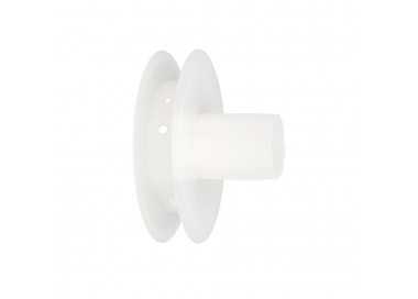 Disco Plastico Compacto Para Persianas. Rodamieto 120x40 mm. Para cintas hasta 20 mm.