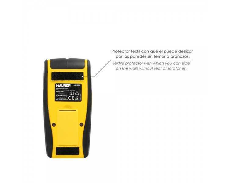 Detector de Materiales en Paredes. Multifuncional Encuentre Metales, Madera, Cables, Tuberias. Pantalla LCD.