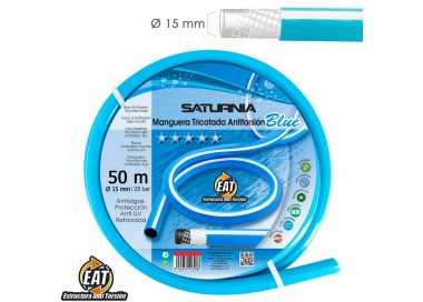 Manguera Tricotada No Torsion Blue Ø 15 mm. Rollo 50 metros. Manguera Anti Torsion, Manguera Sin Dobleces, Manguera Sin Nudos