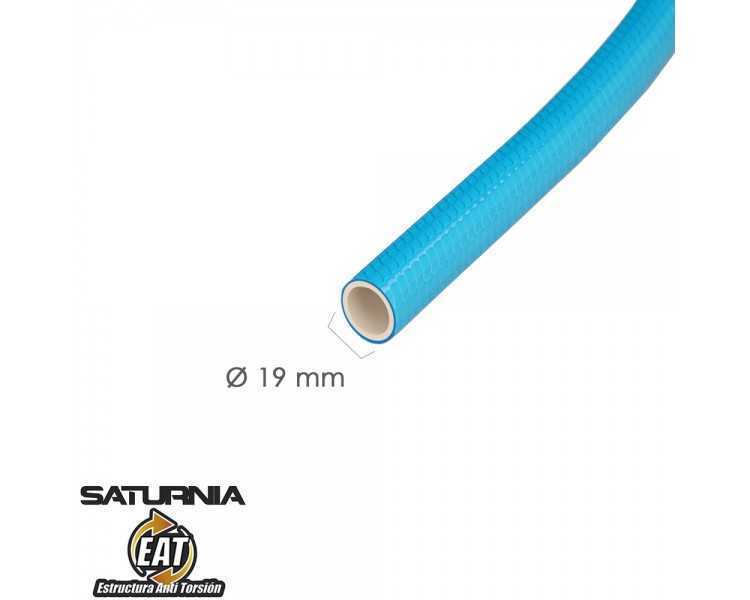 Manguera Tricotada No Torsion Blue Ø 19 mm. Rollo 50 metros. Manguera Anti Torsion, Manguera Sin Dobleces, Manguera Sin Nudos